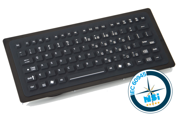 IEC 60945 COMPACT SILICONE RUBBER KEYBOARD