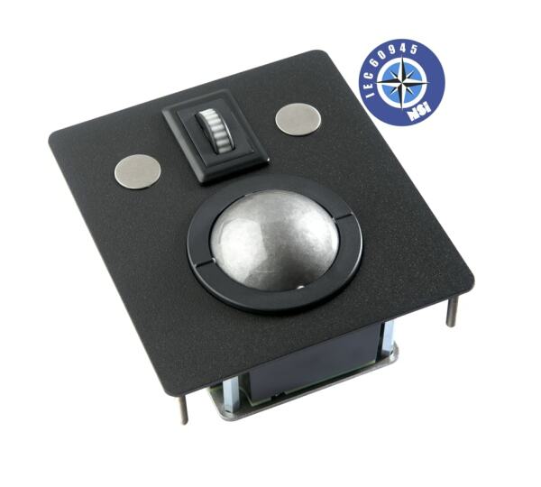 IEC60945 MARINE IP68 TRACKBALL WITH SCROLL WHEEL